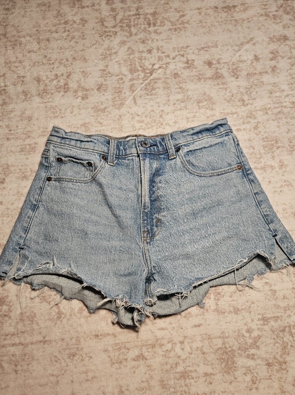 Abercrombie & Fitch Light Blue Denim Cutoff Shorts